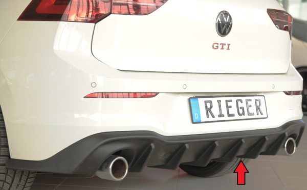 DIFUSOR TRASERO RIEGER VOLKSWAGEN GOLF 8 GTI