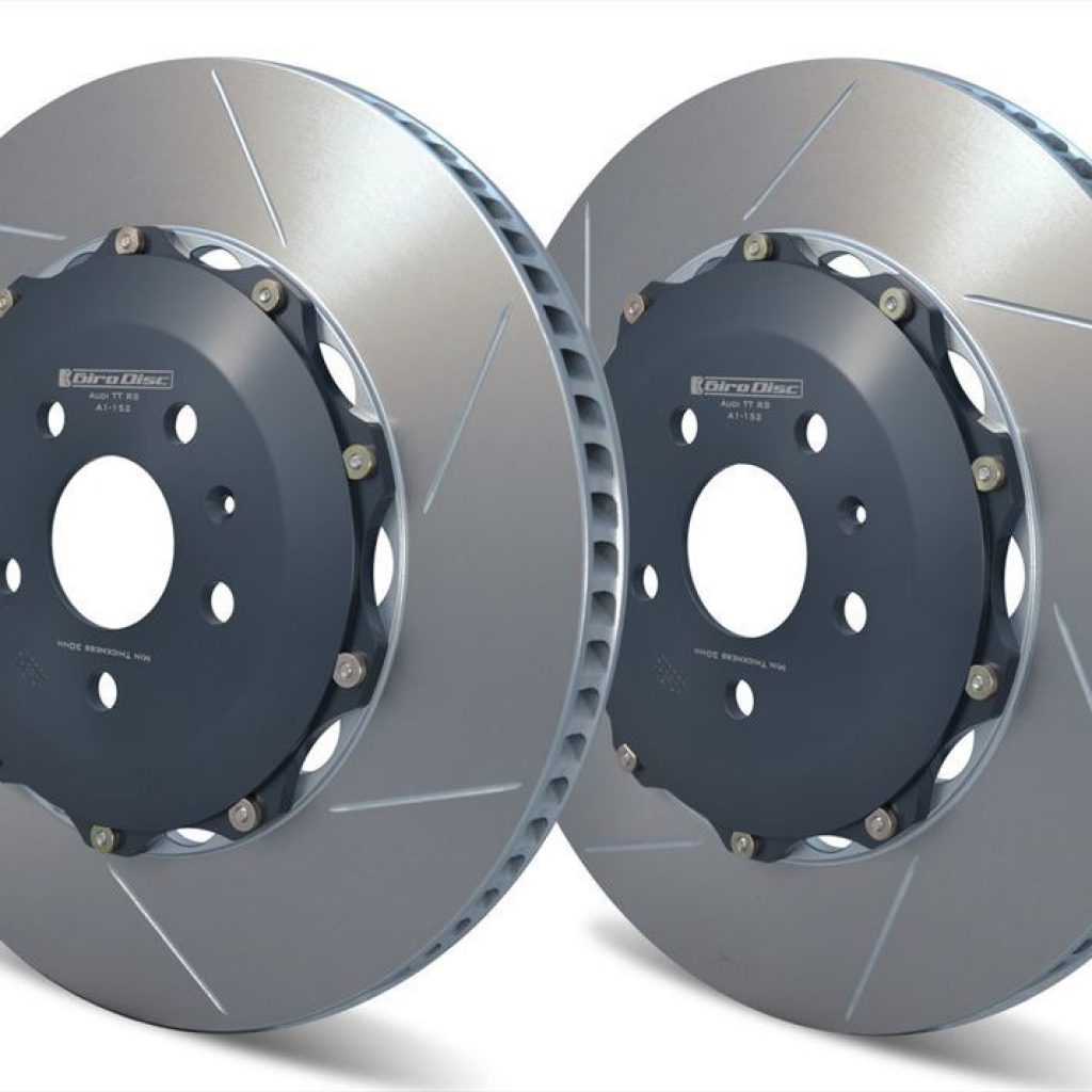 KIT DISCOS FLOTANTES RANURADOS DELANTEROS GIRODISC 340MM AUDI TT 8S
