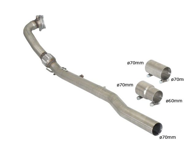 DOWNPIPE RAGAZZON VOLKSWAGEN GOLF 6 R 70MM