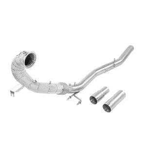 DOWNPIPE DESCATALIZADA ALPHA COMPETITION CON ESCUDO TÉRMICO | GOLF 8 R / AUDI S3 (8Y) OPF | AC-MK8R-DPHS