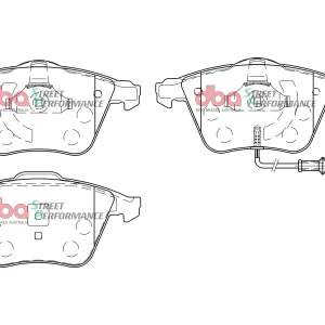PASTILLAS DE FRENO STREET PERFORMANCE DBA DB2402SP AUDI S3 8P | AUDI TT 8J | VW GOLF MK6