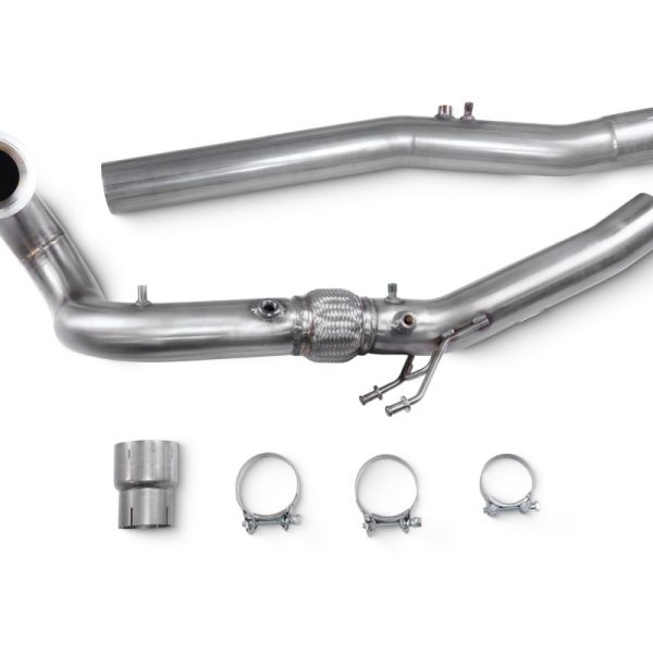 DOWNPIPE DESCATALIZADA SCORPION AUDI S3 8Y | VOLKSWAGEN GOLF MK8 R