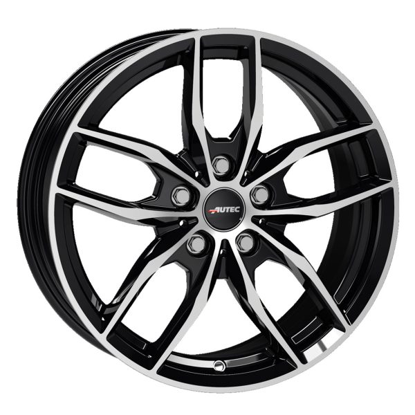 AUTEC BAVARIS BLACK POLISHED 7X17 5X112 ET54 66.6 NEGRO