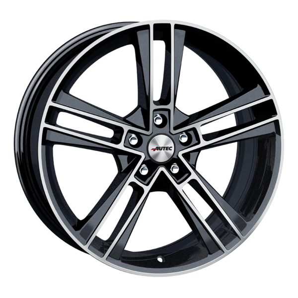 AUTEC RIAS BLACK METALLIC POLISHED 8.5X19 5X114.3 ET40 70 NEGRO