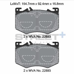 PASTILLAS DE FRENO PAGID RACING STREET | MERCEDES A45 AMG (W176) / CLA 45 AMG (C117) | T8211SP2001
