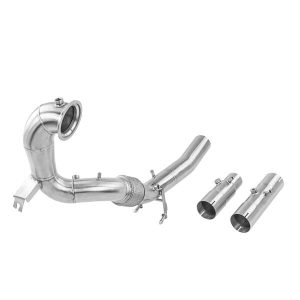 DOWNPIPE DESCATALIZADA ALPHA COMPETITION 3,5″ PARA GOLF 8 GTI | OCTAVIA NX VRS