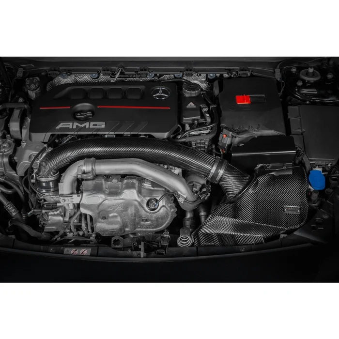 TUBO ENTRADA DE TURBO DE CARBONO EVENTURI | MERCEDES A35 AMG (W177 FL) / CLA 35 AMG (C118 FL) | EVE-A35FL-CF-CHG