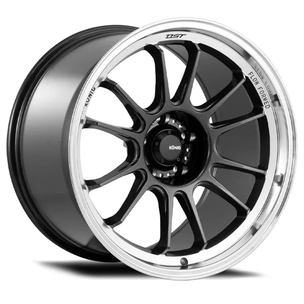 LLANTAS KÖNIG HYPERGRAM 8X17 4X100 ET45 METALLIC CARBON MACHINED LIP