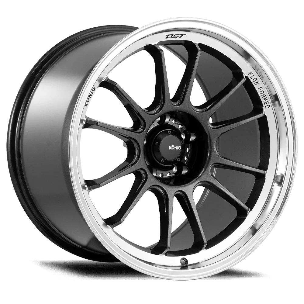 LLANTAS KÖNIG HYPERGRAM 8X17 4X100 ET45 METALLIC CARBON MACHINED LIP